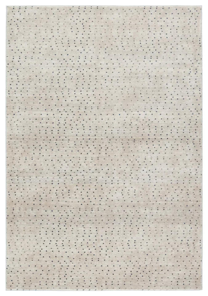 Melora Dots Beige/ Gray Area Rug (6'7"X9'6")