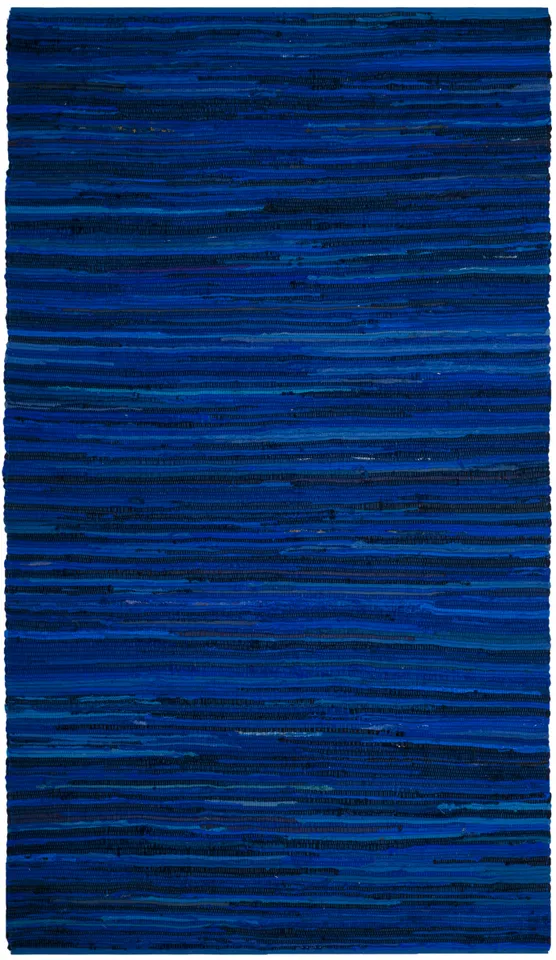 Arlo Home Hand Woven Area Rug, RAR130B, Blue/Multi,  4' X 6'