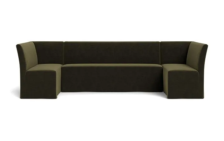 Dorian Slipcovered U-Shaped Banquette
