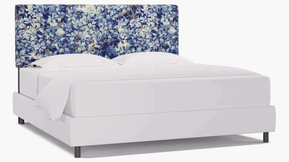 Square Back Headboard, Limoges Bois De Chene, King