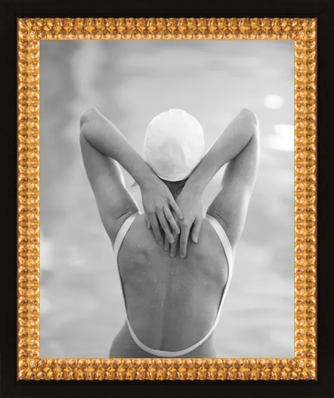 The Swimmer with a white  cap by Lucy Snowe for Artfully Walls