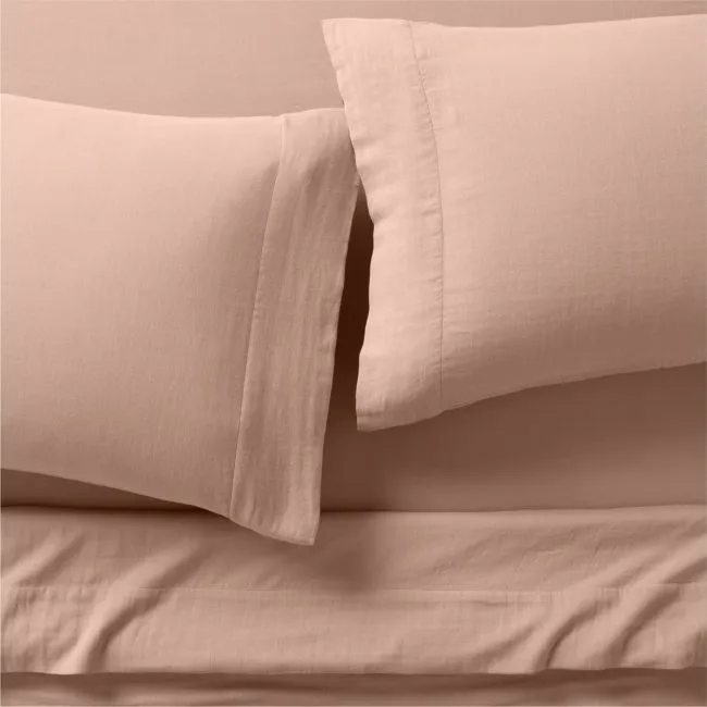 Supersoft Violet Rose 100% Organic Cotton Gauze Kids Queen Sheet Set
