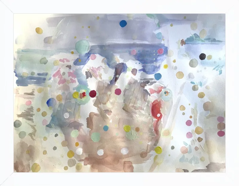 Beach scene (from memory)  by Hannah Dean for Artfully Walls