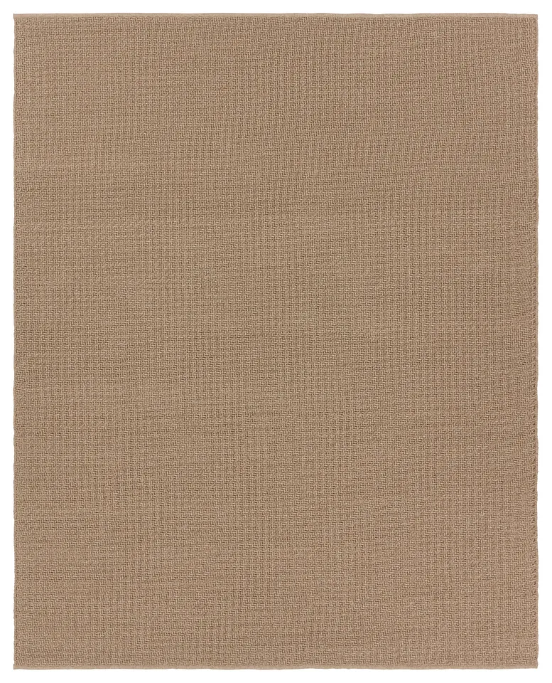 Rayan Handmade Indoor/Outdoor Solid Brown Area Rug (4'X6')