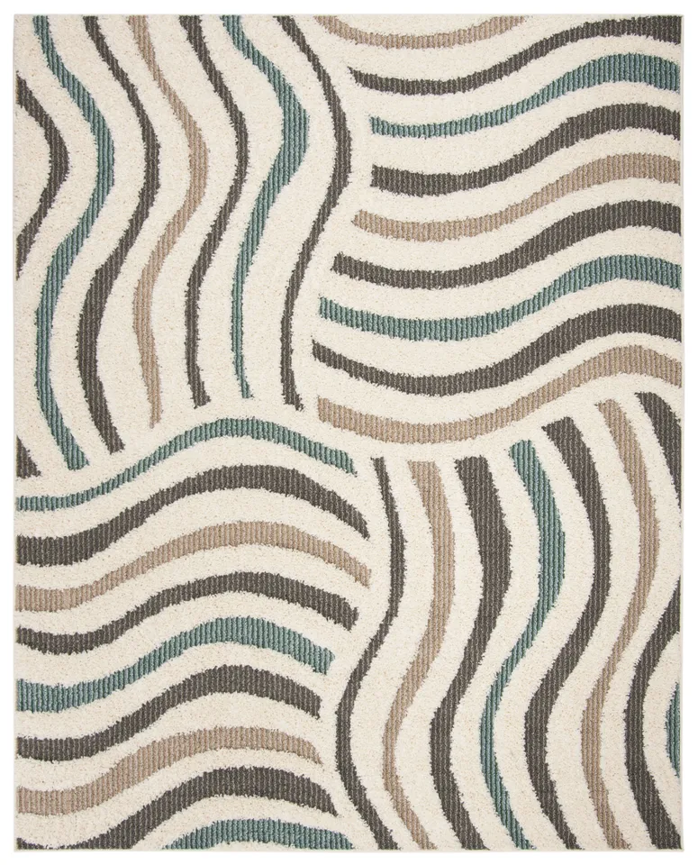 Arlo Home Woven Area Rug, SGG178A, Cream/Multi,  9' X 12'