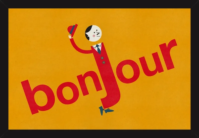 Bonjour by Blanca Gómez for Artfully Walls