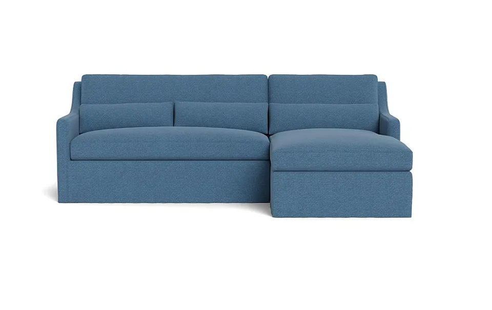 Ella Slipcovered 3-Seat Right Chaise Sectional