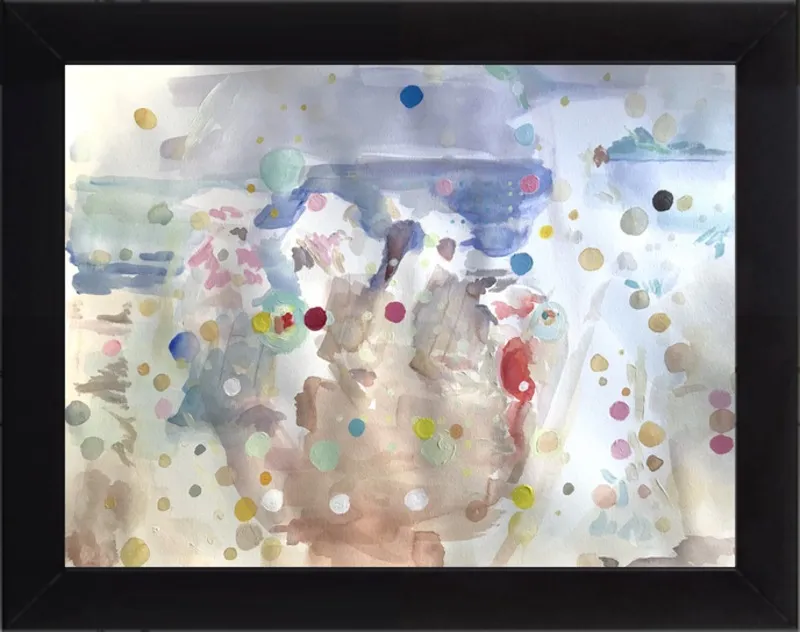 Beach scene (from memory)  by Hannah Dean for Artfully Walls