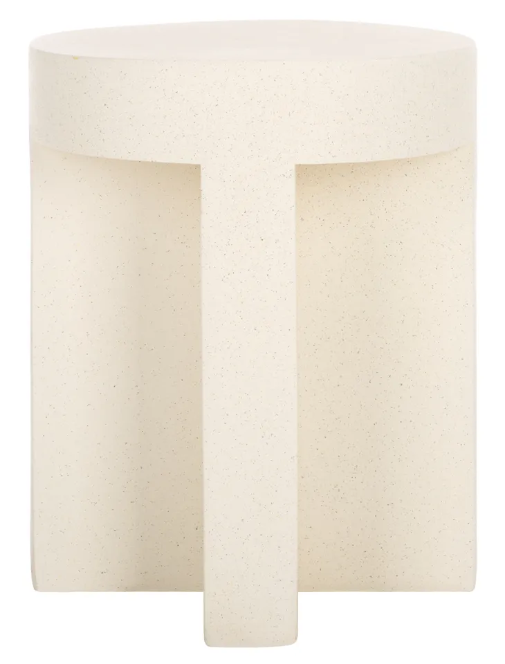 Aldrich Round Accent Table - White