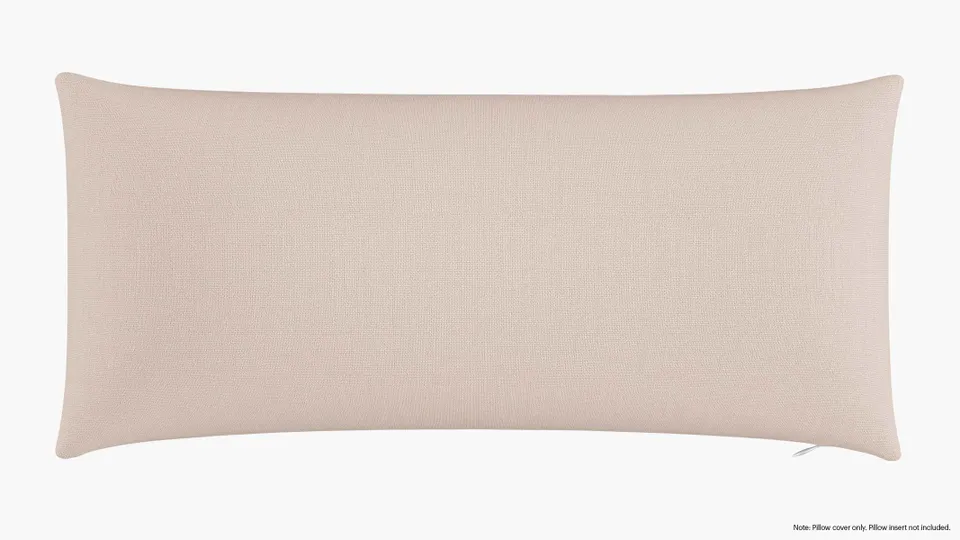 Throw Pillow Cover 14" x 30", Husk Everyday Linen, 14" x 30"