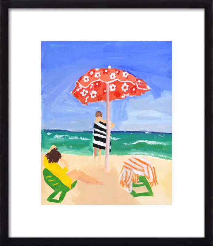 Italian Beach Umbrella by Jackie Mancuso for Artfully Walls