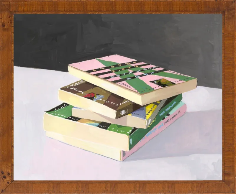 Vonnegut Stack by Elizabeth Mayville for Artfully Walls