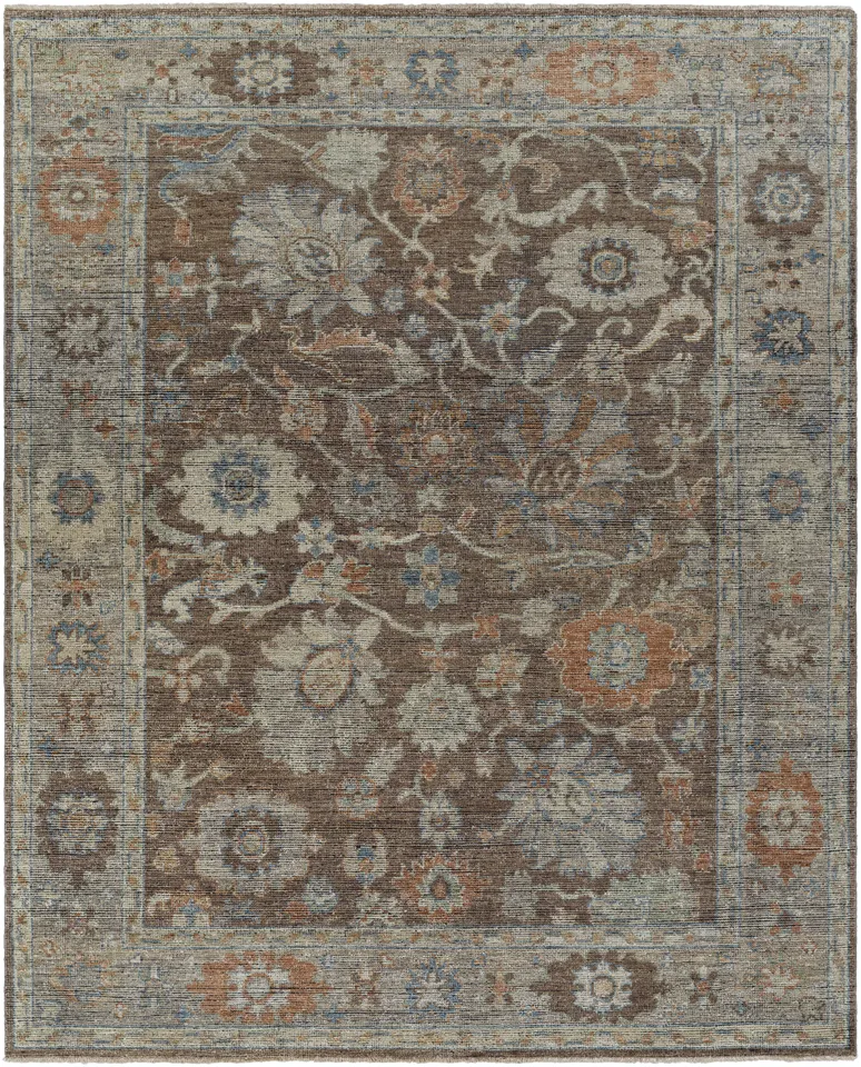 Reign Brown Indoor 12' x 18' Handmade Rug