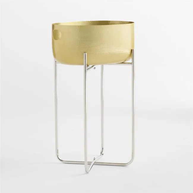 Bash Gold Beverage Tub with Stainless Steel Stand