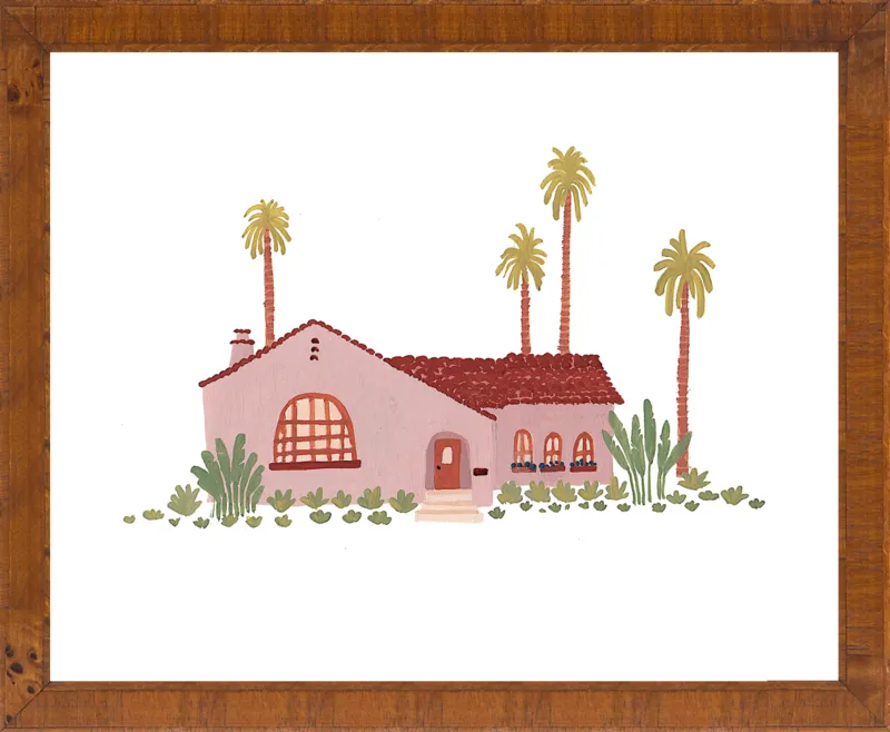 Pink Bungalow by Taylor Ann for Artfully Walls