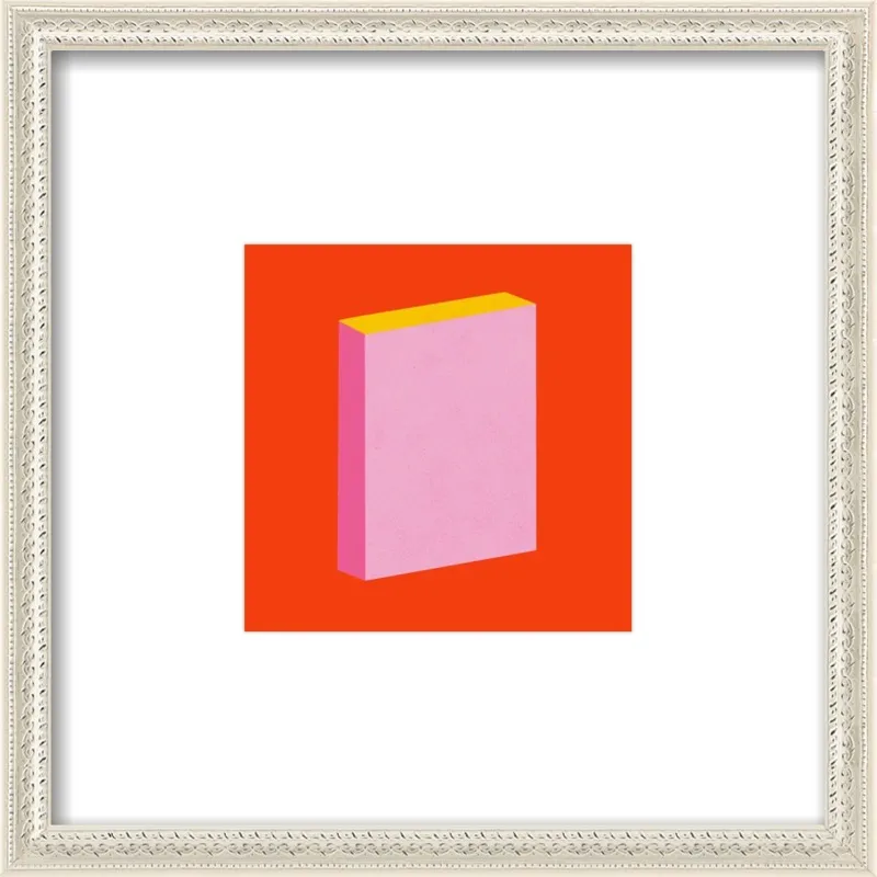 Color Books 3, Scarlet, Pink & Gold by Jessica Poundstone for Artfully Walls