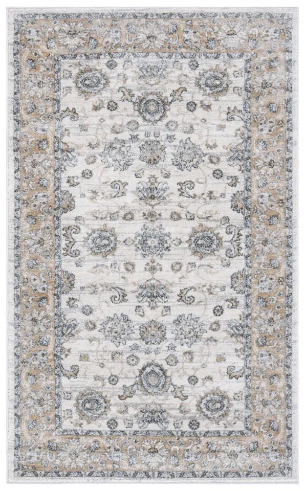 Arlo Home Power Loomed Area Rug, ISA940B, Cream/Beige, 3' X 5'
