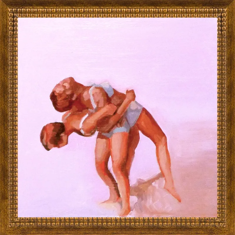 wrestling by Mary Sinner for Artfully Walls
