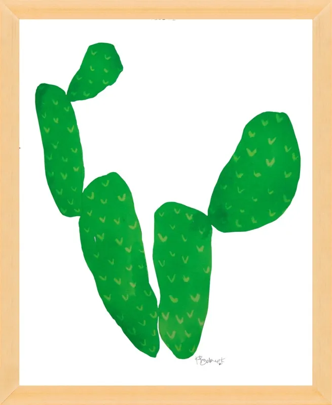 Green Cacti by Kate Roebuck for Artfully Walls