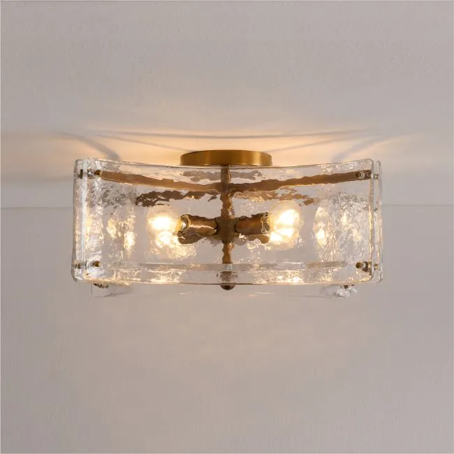Vespera Glass Flush Mount Light 14.7"