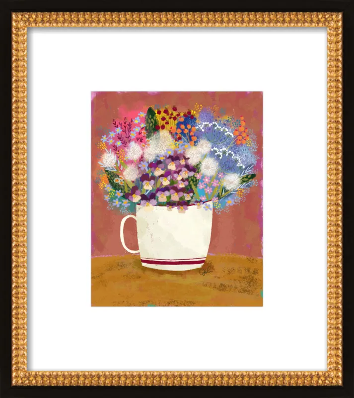 Violas in Russet by Joy Laforme for Artfully Walls