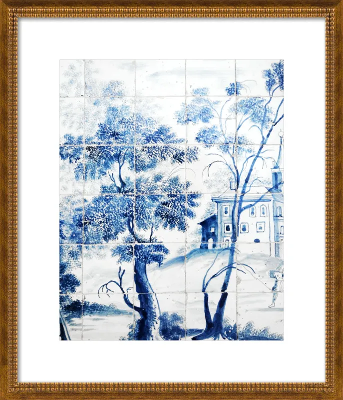 Lisbon Blue Tiles Two by Lupen Grainne for Artfully Walls