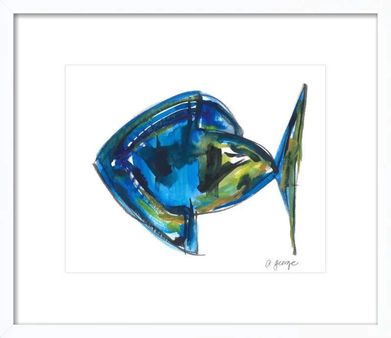 Asbtract Fish by Anthony George for Artfully Walls