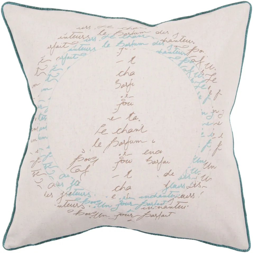 Decorative Pillows JS-050 18"L x 18"W Down Filled Pillow