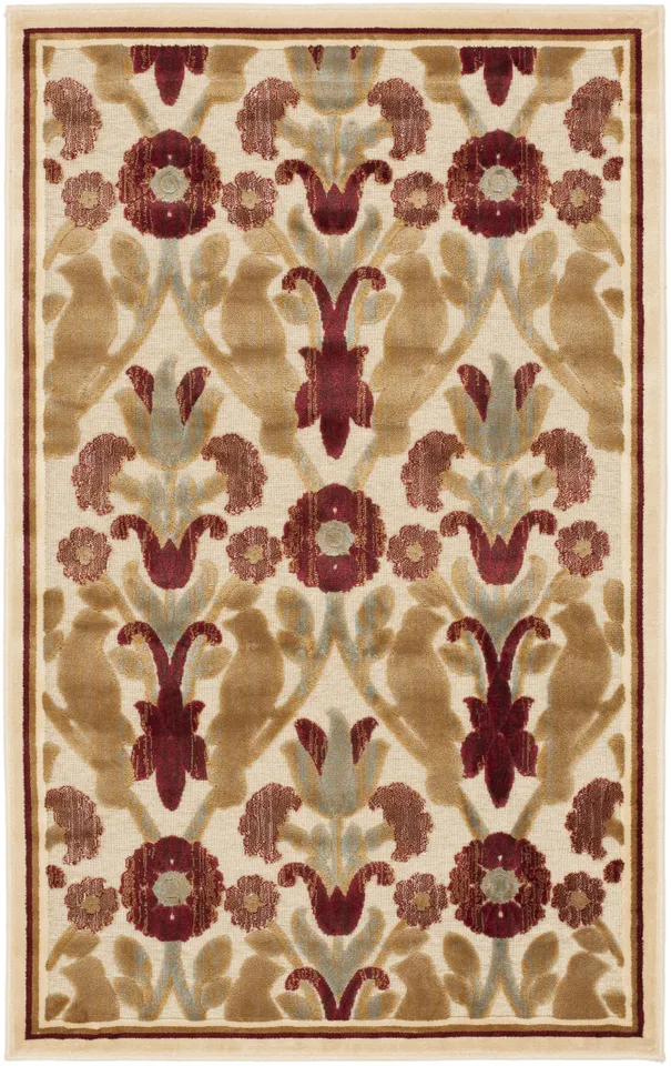 Arlo Home Woven Area Rug, PAR45-404, Cream,  2' 7" X 4'