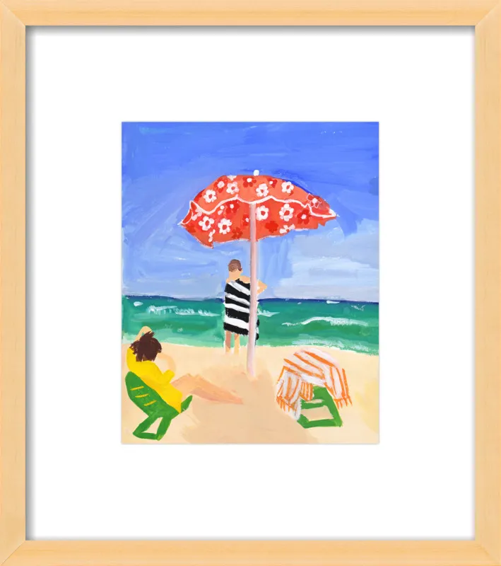Italian Beach Umbrella by Jackie Mancuso for Artfully Walls