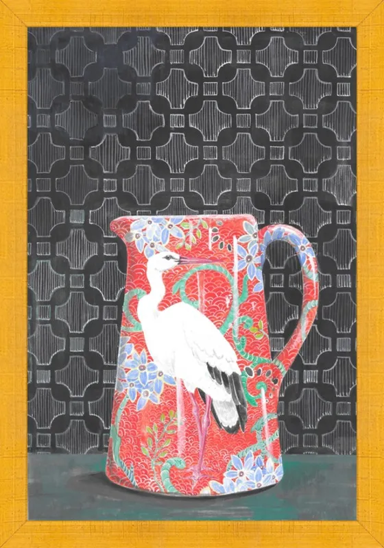 Red Vase by Miri Eshet for Artfully Walls