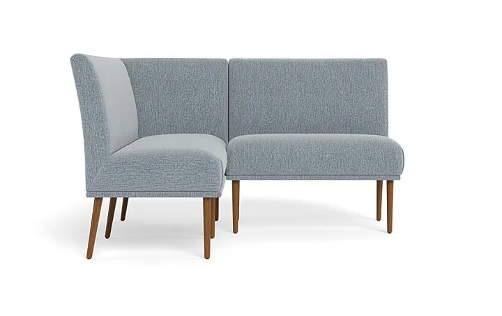 Dorian Upholstered Petite Left Banquette with Tufting Option