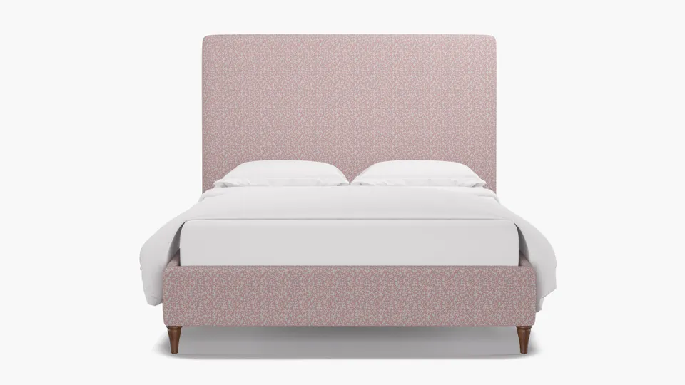 Classic Bed, Flamingo Hele Bay, Walnut Decorative Tapered Leg, King
