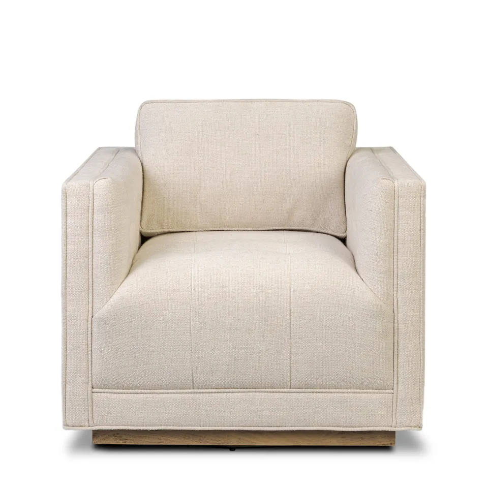 Kiera Swivel Chair - Thames Cream