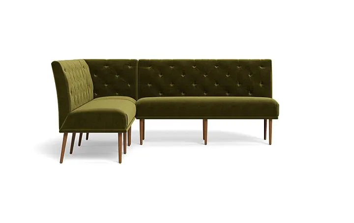 Dorian Upholstered Corner Banquette with Tufting Option