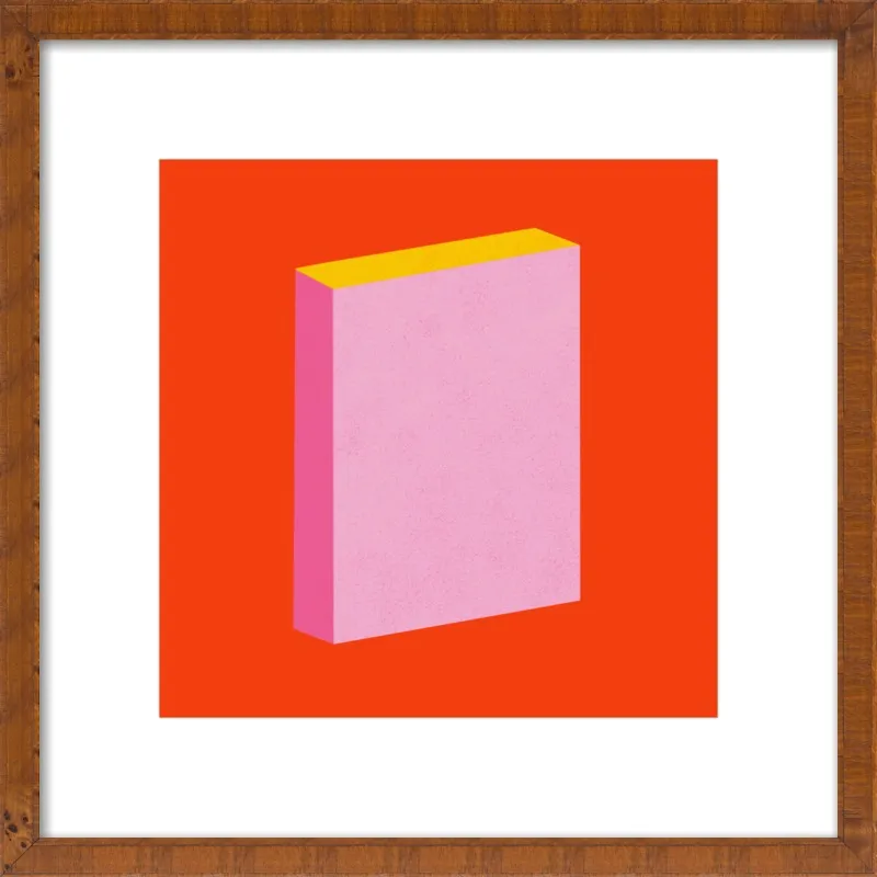 Color Books 3, Scarlet, Pink & Gold by Jessica Poundstone for Artfully Walls