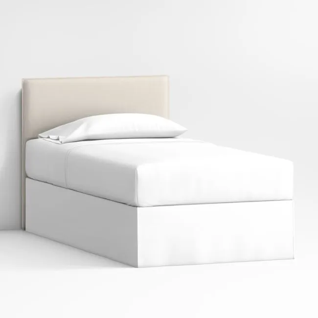 Noa Cream Upholstered Flange Kids Twin Headboard
