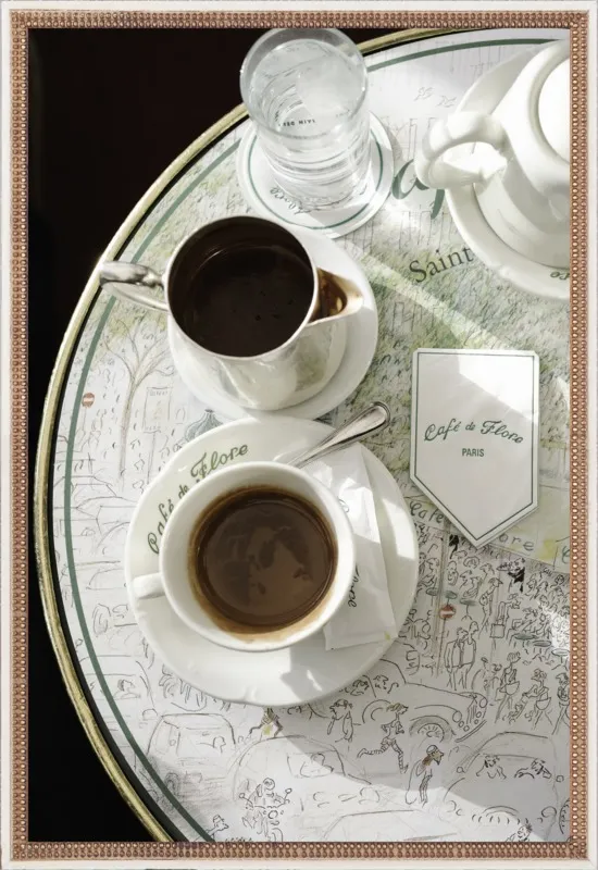 Chocolat chaud au Café de Flore by Lauren & Annael Tolila for Artfully Walls