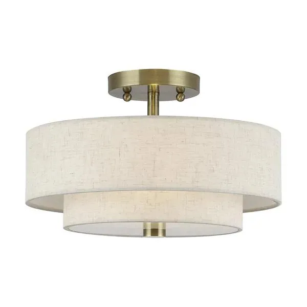 Maureen Drum Semi Flushmount