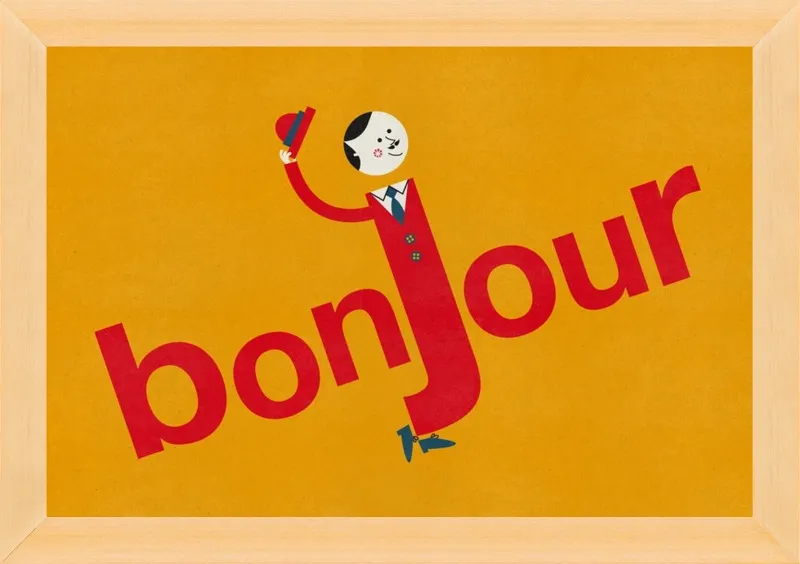 Bonjour by Blanca Gómez for Artfully Walls