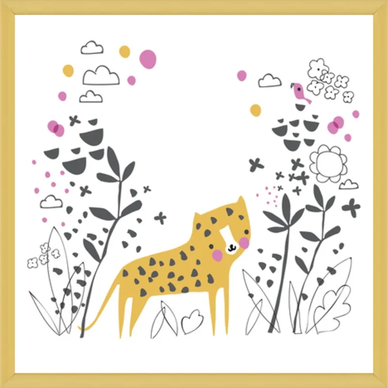 Little jungle leopard by Lizzie Mackay for Artfully Walls