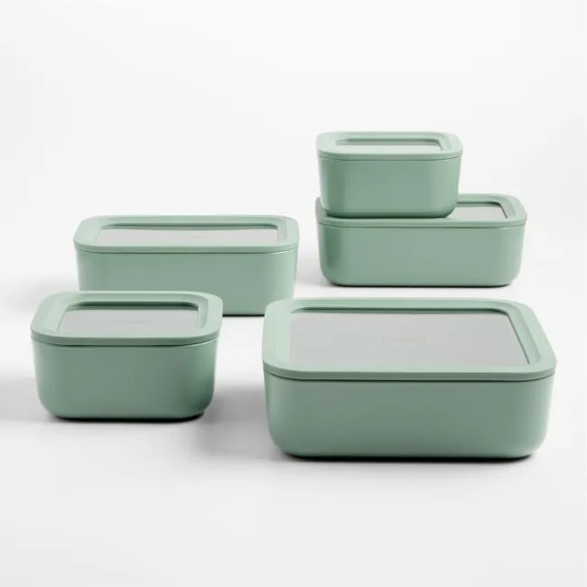 Caraway ® Coastline Ceramic-Coated 13-Piece Glass Food Storage Set