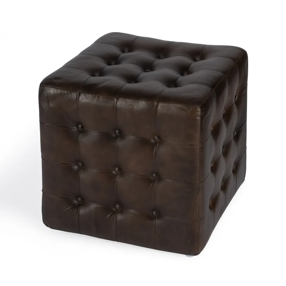 Leon Chocolate Ottoman