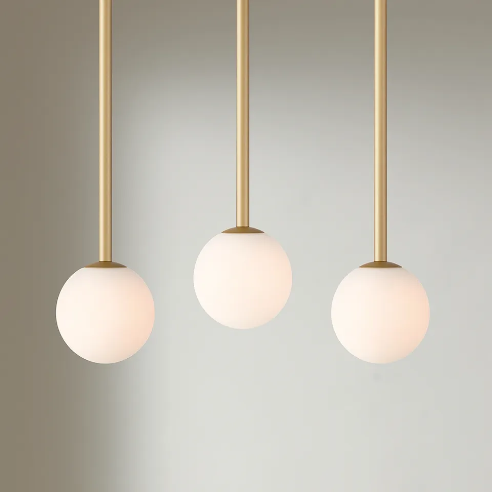 Possini Euro Eclipse 4 3/4"W Gold and Glass LED Mini Pendant Set of 3