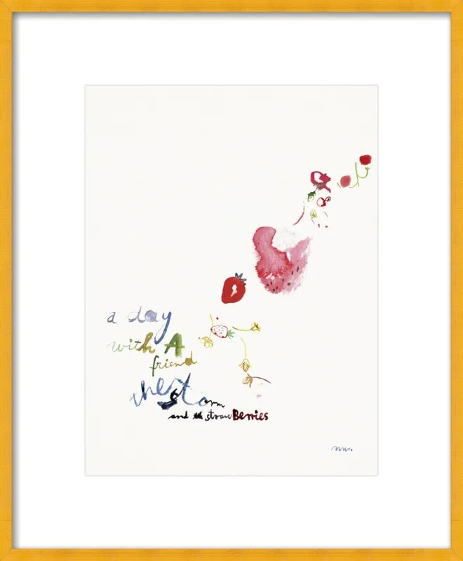 Strawberry Summer Storm by META WRABER for Artfully Walls