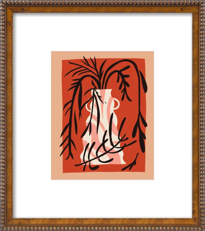 vase in rust by Erin Wallace for Artfully Walls