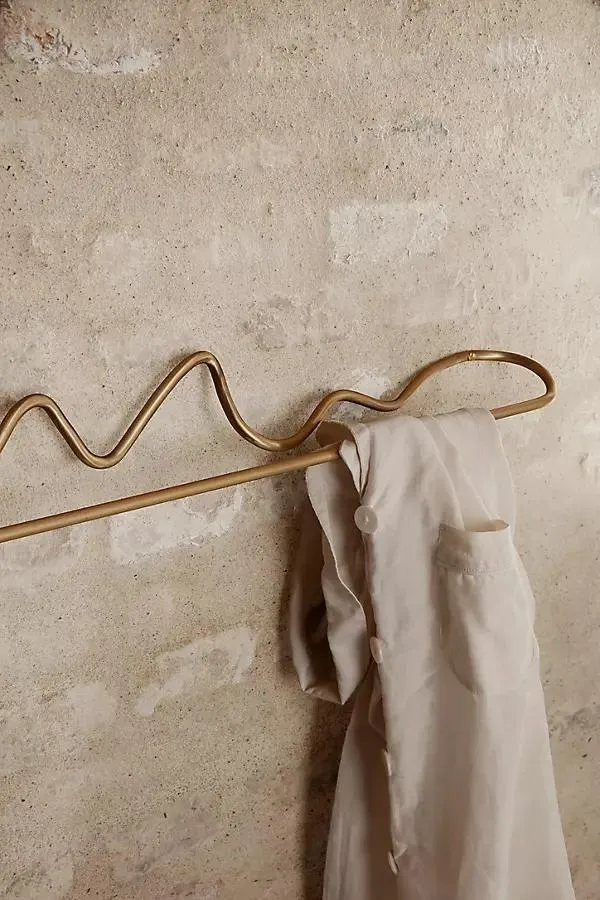 Curvature Brass Towel Hanger