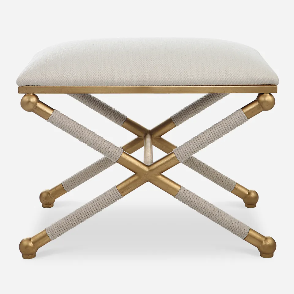 Socialite White Small Bench