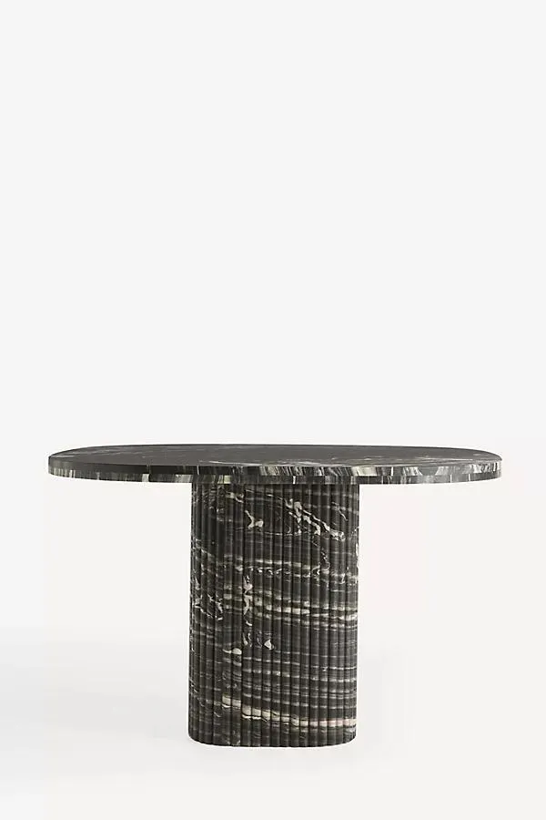 Kanta Square 48" Fluted Marble Dining Table