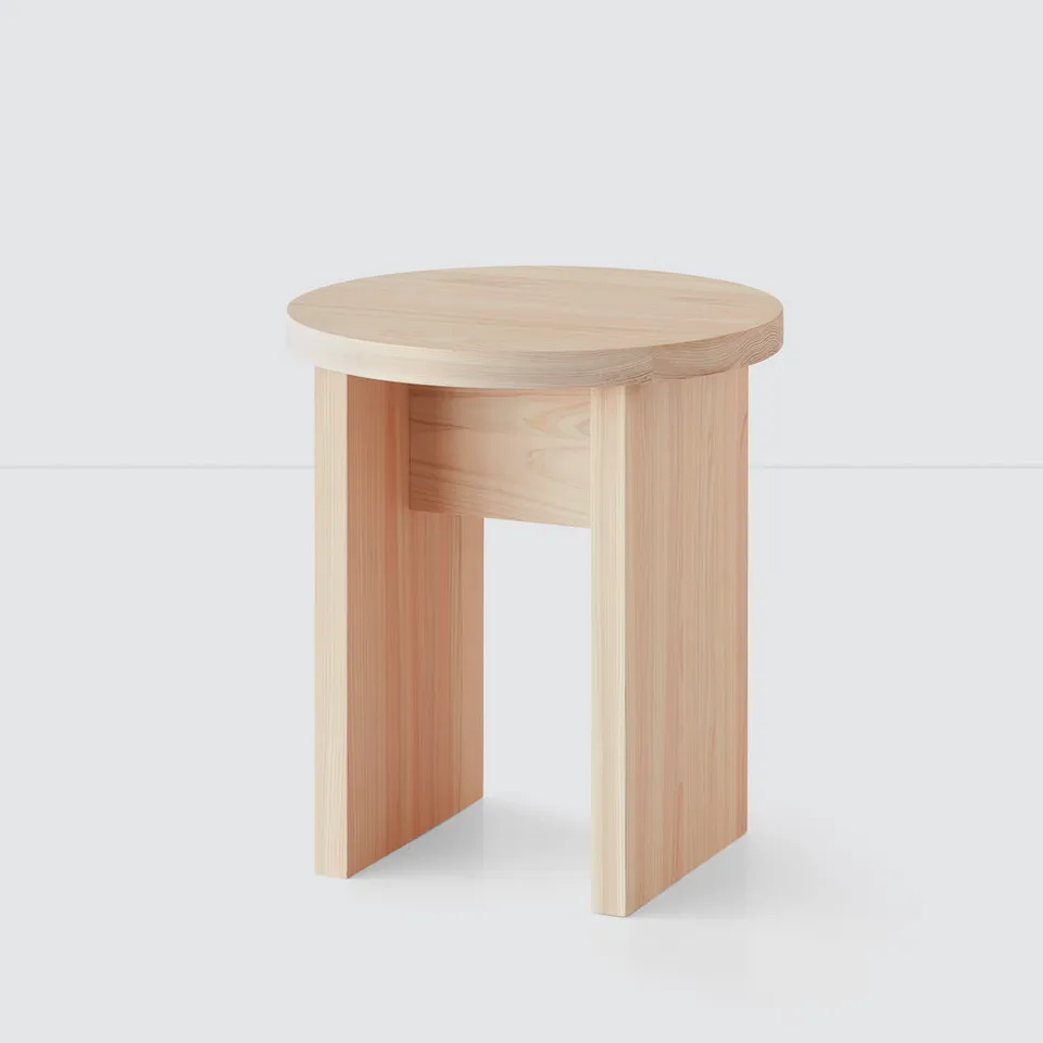 The Citizenry Hinoki Wood Side Table | Light Wood
